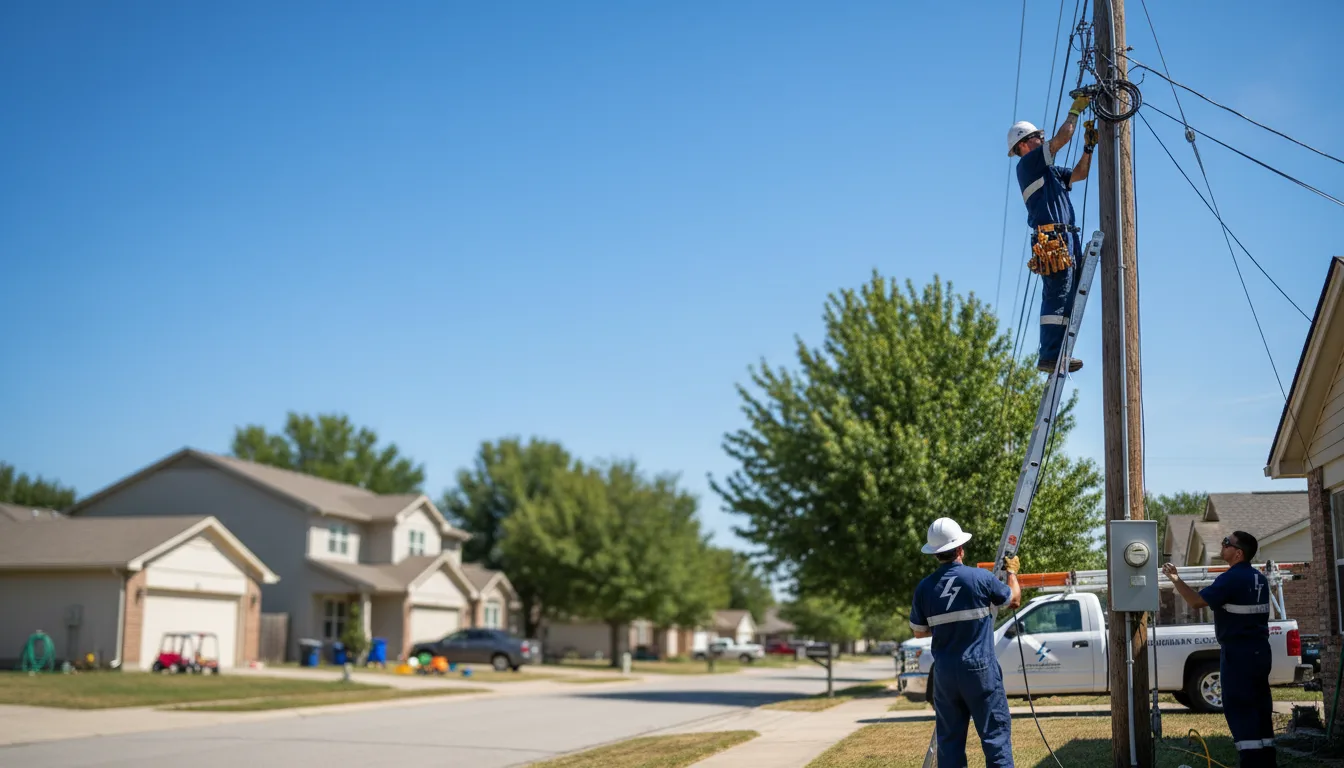 Residential electrician providing installation services in Cove, OR
